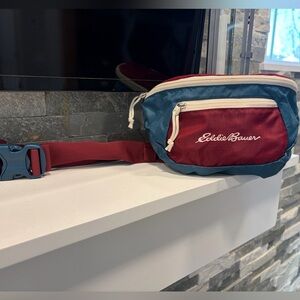 Eddie Bauer Stowaway Belt Bag - Ruby/Teal - NEW